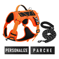 thumbnail image 4 of Pechera Arnés Táctica Con Correa Perro Talla M Belug, Naranja, 4 of 5