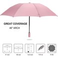 thumbnail image 5 of Umbrella Windproof Travel Umbrella Compact Folding Reverse Umbrella，pink, 5 of 5