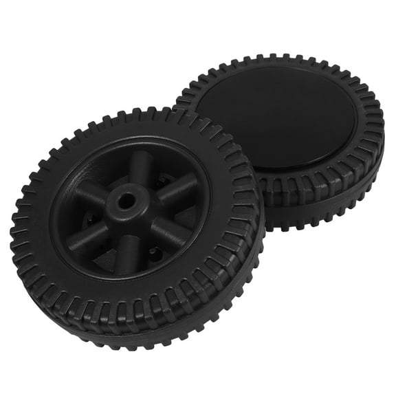 Raindrops 2Pcs Universal Cooler Wheel Kit for Grill Cart Black Lightweight Pe Wheels