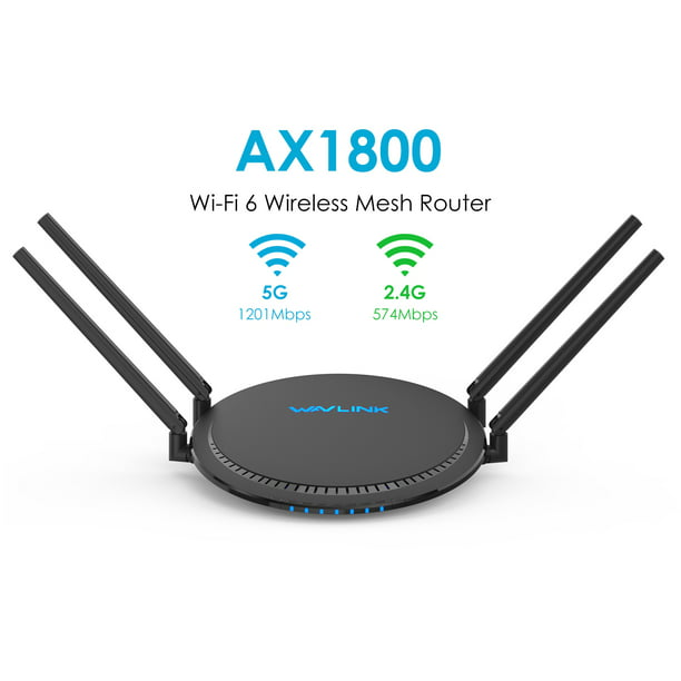 prins Politik med hensyn til WiFi 6 Router AX1800 Wireless Router Dual Band Gigabit, 802.11ax, Easy Mesh  WiFi Support, QoS and Parental Control, 4 Gigabit LAN ports, USB 3.0,  MU-MIMO, OFDMA, IPV6, VPN, Beamforming - Walmart.com
