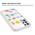 thumbnail image 2 of Cute Dinosaurs Collage Clear Case for Samsung Galaxy S21 Ultra,Aesthetic Art Design Case for Men Women,Unique Trendy Transparent TPU Bumper Case Cover, 2 of 5