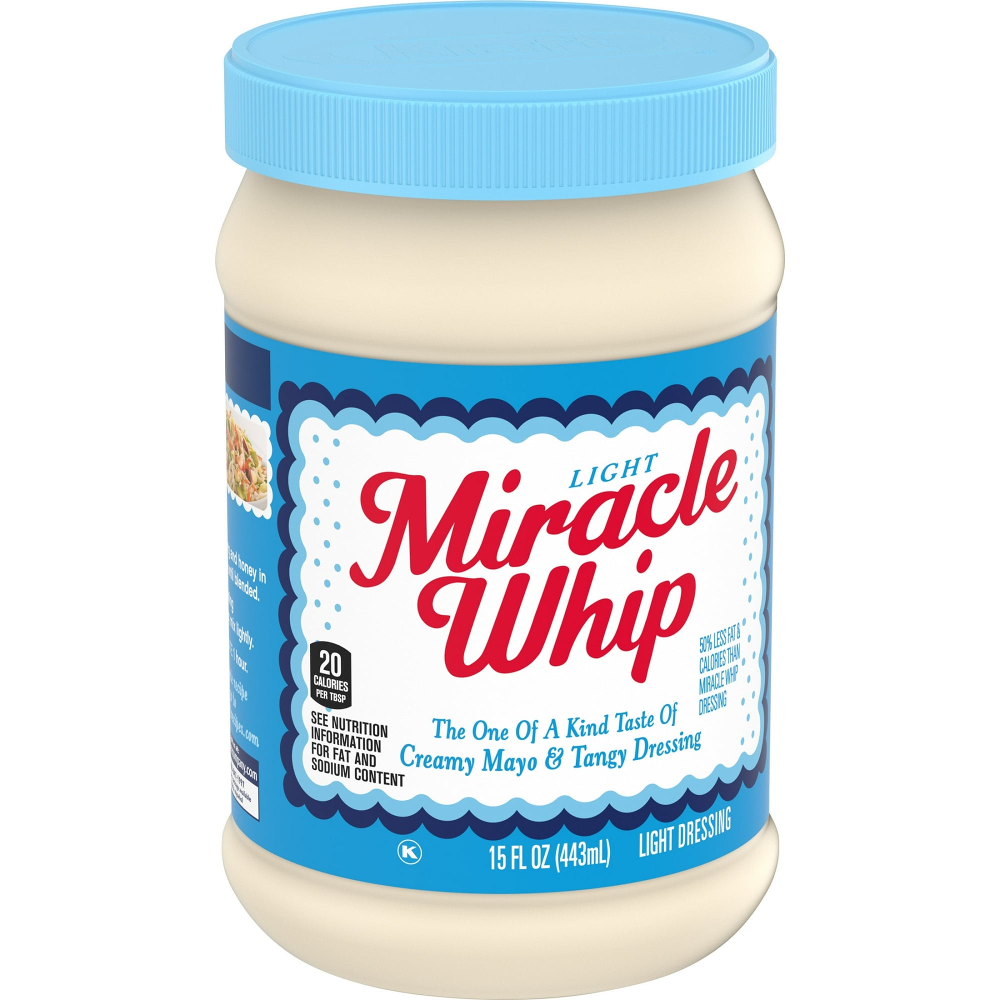 Miracle Whip Light Mayo-like Dressing Jar 15 fl oz (Pack of 2)