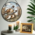 thumbnail image 6 of Pawberry Quail Window Hanging Stained Glass, Quail Suncatchers for Windows Stained Glass, Stained Glass Quail suncatcher, 6 of 7