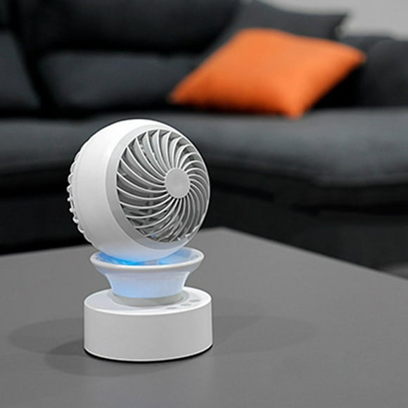 Ventilador de circulación de aire circulante con oscilación automática de 120 degree Ventilador de escritorio inalámbrico de respiración 3 Gris Colco circulador de aire