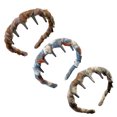 thumbnail image 1 of Diadema vintage de perlas artificiales de alta calidad, diadema de terciopelo con ondas y cuentas., 1 of 9
