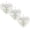 White-3pc($2.7/count), variant on A Friend is God's Way Religious Ornament, 2pc Handcrafted Ocean-Inspired Pendant, Heart Shaped Cross Friendship ,Heart Acrylic Hanging Decorations, Birthday Christian Gifts for Best Friend Women