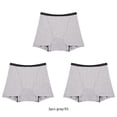 thumbnail image 4 of Sonducket 3 piezas 4 capas mujeres período menstrual ropa interior absorbente de agua a prueba de fugas ropa interior bragas accesorio de Prendas para la parte inferior del cuerpo Gris XS, 4 of 6