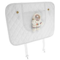 WHAMVOX Multi PU Leather Car Back Seat Cover with Storage Pocket for Kids from Dirt and Kicks Fits Most Cars 70100 Characters