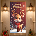 thumbnail image 4 of Decorative Design Merry Christmas Banner Polyester Material Christmas Tree Vintage Truck for Indoor Decoration Holiday Celebration Winter Party, 4 of 9
