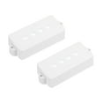 thumbnail image 1 of Unique Bargains Bass Pickup Cover for 4 String Plastic Closed Shell Bass Guitar Musical Instrument Parts White 2 Pack, 1 of 4