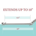 thumbnail image 2 of JS Jackson Shower Head Extension Arm, 10 Inch Extender, Solid Brass Construction, Stainless Steel Finish, 2 of 8