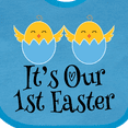 thumbnail image 4 of Inktastic Twin Boys 1st Easter Holiday Chicks Boys Baby Bib, 4 of 4