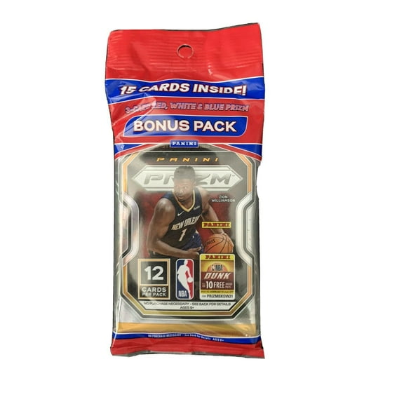 2020-21 Panini Prizm NBA Basketball Cello Pack (15 Cards)