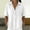 White, variant on Endives Women's Linen Shirt Short Sleeve Shirt Collared Blouse for Women Casual Button Down Shirt Beach Vacation Outfits Hawaiian Shirt for Women Beige M