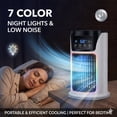 thumbnail image 4 of Portable Air Conditioner,Retro Evaporative Personal Air Cooler for Bedroom,6-Speed Mini AC Fan with Humidifier & Misting, LED Night Light, Ice-Cube Compatibility, Quiet Small Desk Fan for Office, Hom, 4 of 7