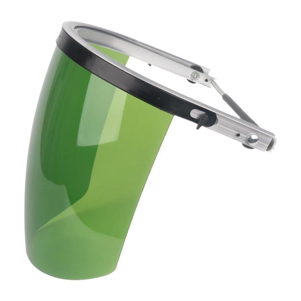 Máscara protectora facial para adultos, resistente a impactos, con protección abatible de 180 degree, ideal para trabajos de jardinería y deshierbe. verde