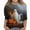 Orange, variant on WAVSUF Girls Halloween T-Shirt, 3/4 Sleeve Round Neck Cute Printed Fall Casual Pullover Purple 7-8