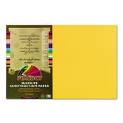 Pacon Peacock Sulphite Construction Paper, 76 lbs., 12 x 18, Gold, 50 Sheets/Pack