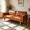 Brown, variant on BSHTI 68.11" PU Convertible Sofa Bed with Adjustable 3-Position Backrest, Button-Tufted Split Back for Living Room/Office( Brown)