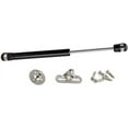 thumbnail image 4 of czcpp-200N/45 lb 6 Inch Long Gas Support Cabinet Hinge Safety Lift - Soft Open and Lower Cover With Buffer, Telescopic Door Rubber Head Spring - Black (2 Pack), 4 of 4
