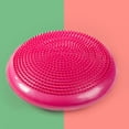 thumbnail image 3 of Shisuyan Inflated Stability Wobble Cushion Extra Thick Core Balance-Disc Wiggle Seat for Improving Core Strength Relieving Back Pain (Pink), 3 of 6