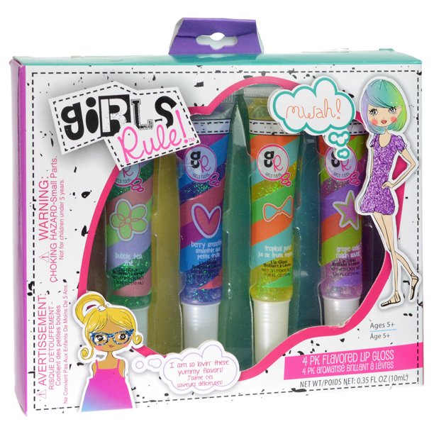 Girls Rule Lip Gloss, 4 Ct