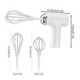 thumbnail image 4 of Dadiaei Electric Hand Mixer 3 Speed, Handheld Egg Beater with 2 Detachable Stainless Steel Whisks, Lightweight Kitchen Whisk for Baking, Cake, Cream, Dough - White (185W), 4 of 4