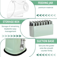 thumbnail image 5 of QOPR Rotary Cheese Grater, Kitchen Grater Vegetable Slicer ,Mandoline Slicer & Veg Shredder with 5 Interchangeable Blades,Green, 5 of 8