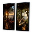 thumbnail image 3 of Designart "Tropical Vibes Beach Photo XXVIII" Coastal Beach Framed Wall Art Set Of 2 - Yellow Beach Gallery Wall Frame Set For Home Decor, 3 of 7