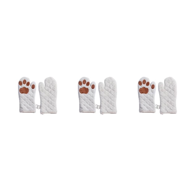 Guantes para hornear Advancent 2 uds guantes aislantes de algodón para horno manoplas antideslizantes para cocina Gris