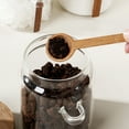 thumbnail image 4 of Glass Jar with Lid Tea Leaves Container Sealed Coffee Wooden Cover Japanese-style, 4 of 6