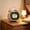 Pink PK, variant on WWV Alarm Clock Curved Low Light Visible Face Classic Quiet Ringtone Bedside Table Desk Office Home Bedroom Dormitory Student White