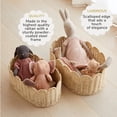 thumbnail image 3 of Set de cestas BEBE BASK Premium Festoneadas, 2 unidades, color natural, 3 of 9