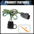 thumbnail image 4 of 1 Juego de Kit de Arnes de Cableado de Remolque de 4 Pines para Buick Envision para Chevrolet Blazer Negro, 4 of 7