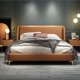 thumbnail image 4 of Bedroom furniture Italian light luxury leather bed modern simple master bedroom Nordic double bed villa Hong Kong-style bed My Lux Decor Round, 4 of 5