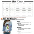 thumbnail image 3 of Dezsed Womens Christmas Shirts Women's Shirt Tops Casual Christmas Snowman Printed Round Neck Long Sleeve Pullover Blouse Sweatshirt Tops Coffee L, 3 of 6