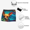 thumbnail image 3 of Balery Colorful Textured Chihuahua Calzoncillos bóxer para hombre, ropa interior de algodón suave y transpirable con cinturilla de nailon-Large, 3 of 5