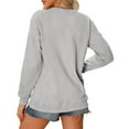 thumbnail image 4 of Bmisegm Reading Book Sweatshirt Women Lets Read Graphic Long Sleeve Womens Sweatshirts Crewneck Teacher Library Pullover Tops Grey L, 4 of 4