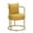 Grey Fabric, variant on Homy Casa Set of 4 Outdoor Dining Chairs Modern Upholstered Side Chairs with Ergonomic Curved Back and Sturdy Metal Legs for Patio Garden Balcony and Backyard