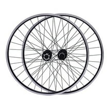 29 Inch Bicycle Mountain Bike Wheel Set, Aluminum Alloy Rim Disc Brake MTB Wheelset, Quick Release Front Back Wheels Black Bike Wheels