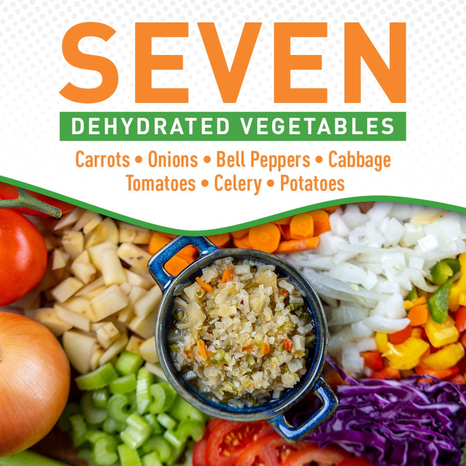 Emergency Essentials, Dehydrated Mixed Vegetables for Stew, Dehydrated Food for Stew, 25-Year Shelf Life, 30-oz. Can