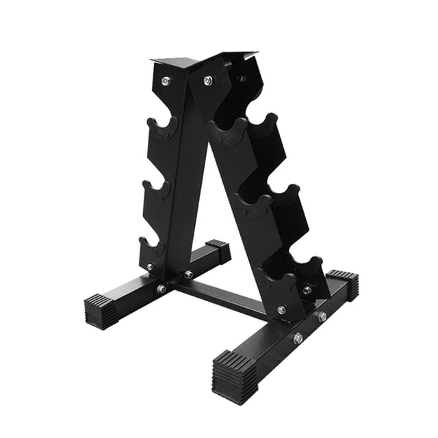 Soporte portátil para mancuernas, solo soporte para pesas para mancuernas, 3 capas, capacidad para 6 mancuernas, organizador para accesorios, Sunnimix soporte para mancuernas