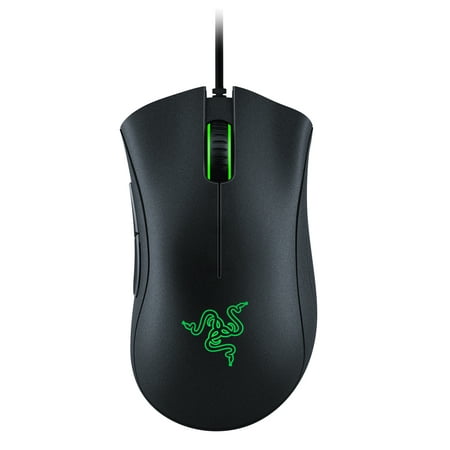 Razer DeathAdder Essential Wired Gaming Mouse for PC, 6400 DPI Optical Sensor, 5 Programmable Buttons, Mechanical Switches, Ergonomic Form, Rubber Side Grips, Classic Black