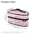 thumbnail image 6 of HELLHERO Travel Iron Storage Case Handle Pink Cow Print Pattern Portable Garment Steamer Case, Bag Only, 6 of 6