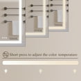 thumbnail image 4 of 20x26 Inch Bathroom Lighted Medicine Cabinet with Mirror, Vanity Mirror Storage with LED lights, Anti-Fog Aluminum Recessed Wall Mounted (Left Open), 4 of 9
