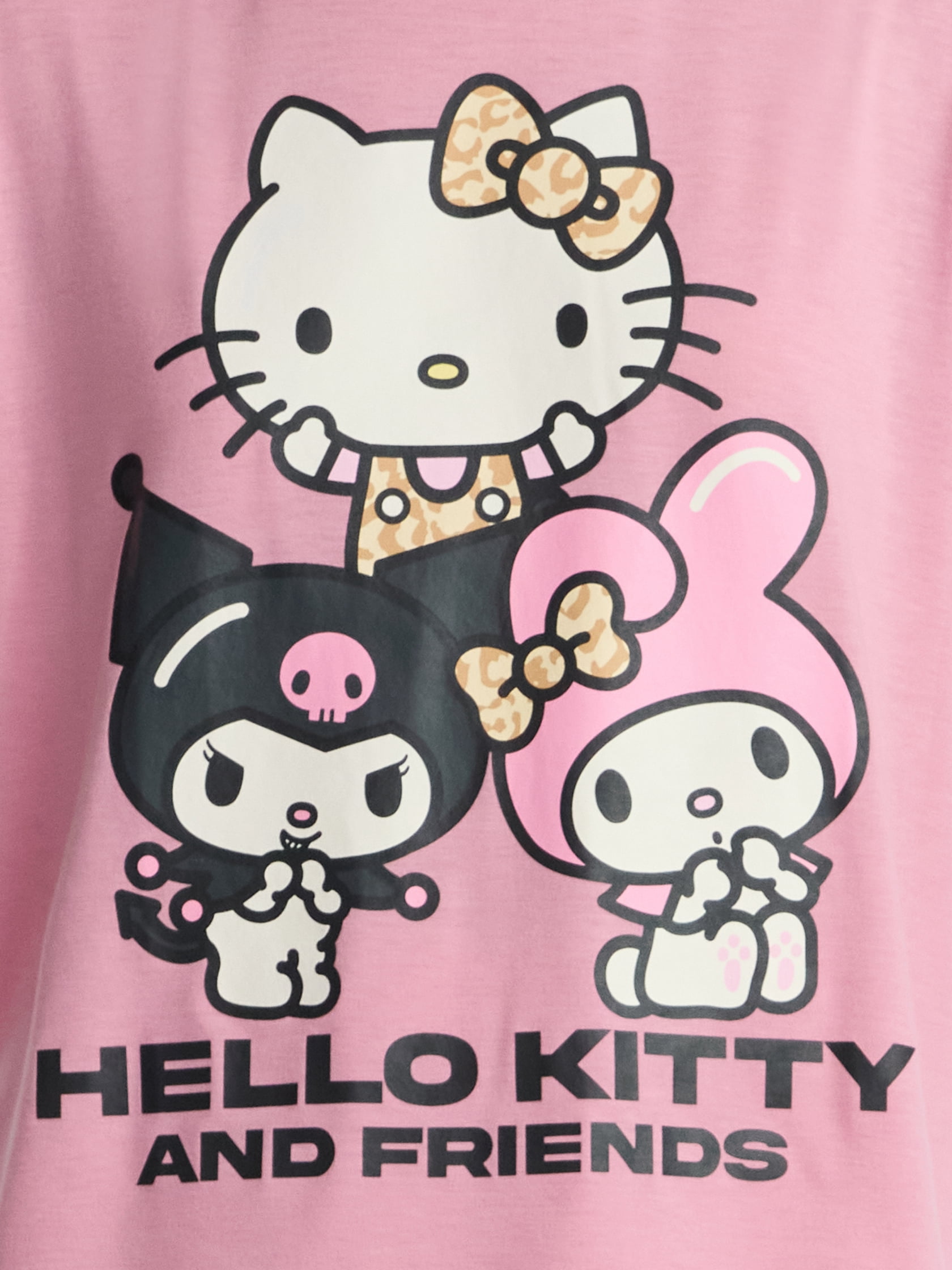 Hello Kitty & Friends Women’s Tee and Shorts Pajama Set from Grayson Social, 2-Piece, Sizes S-3X