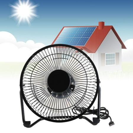 Cnmodle Mini Solar Power Fan Usb Desk Fan Portable Summer Fan