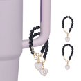 thumbnail image 3 of YAOMOBB Bag Charm Pendant Cup Pendant Heart shaped English Letter Keychain Buckle Design Name ID Charm Accessory, 3 of 7