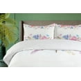 thumbnail image 3 of Ambesonne Shabby Flora Duvet Cover Sets, Rose Flower Daisies, 2-King, Pale Blue Purple, 3 of 6