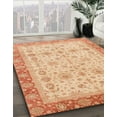 thumbnail image 2 of Ahgly Company Indoor Rectangle Abstract Indian Saffron Orange Oriental Area Rugs, 7' x 9', 2 of 6
